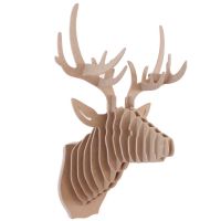 Venado 6mm Mdf Cabeza Decora Animal Trofeo Regalo